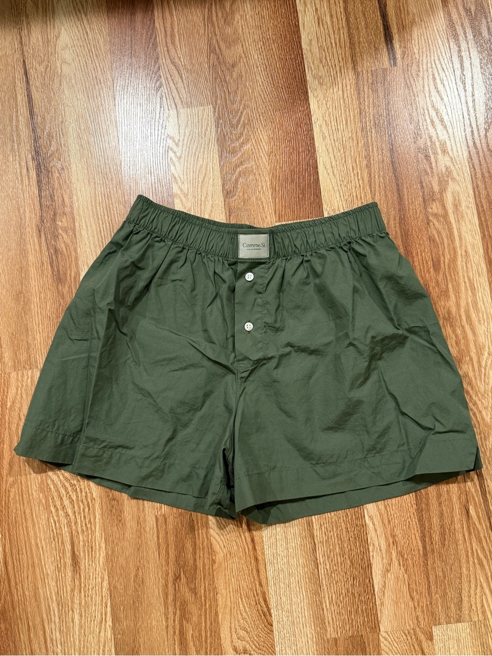 Comme Si Olive Boxer Shorts